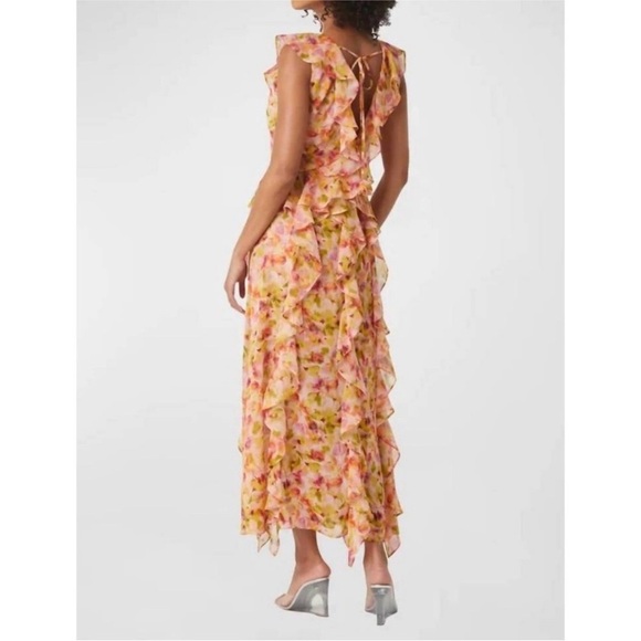 NWT MISA Los Angeles Claudita Dress in Golden Flora - Picture 14 of 15